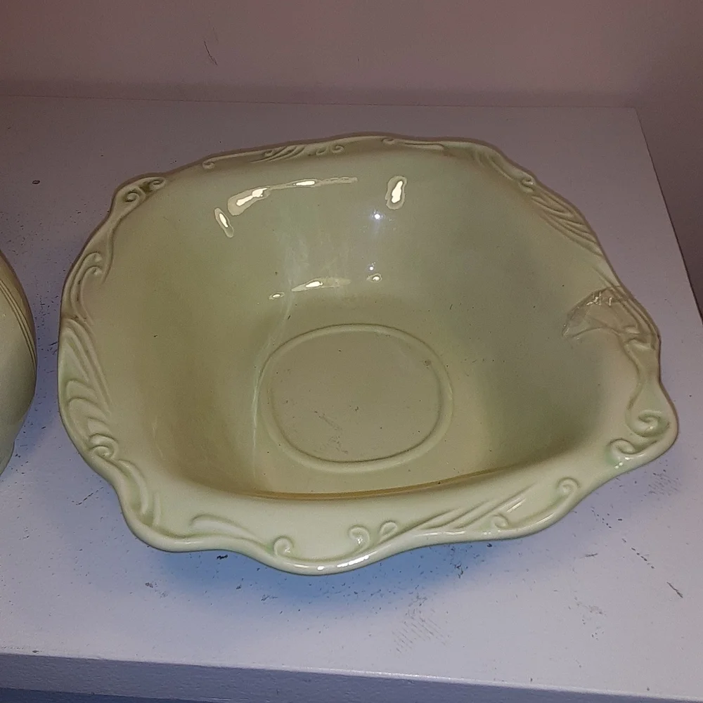 Pitcher and basin set, light green - Picture 3 of 5